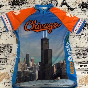 Chicago Cycling Women's Jersey - Blue and Orange